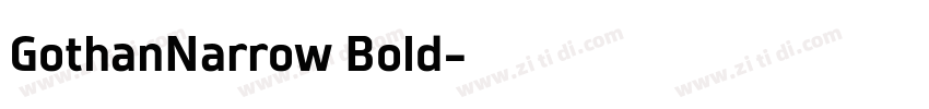 GothanNarrow Bold字体转换